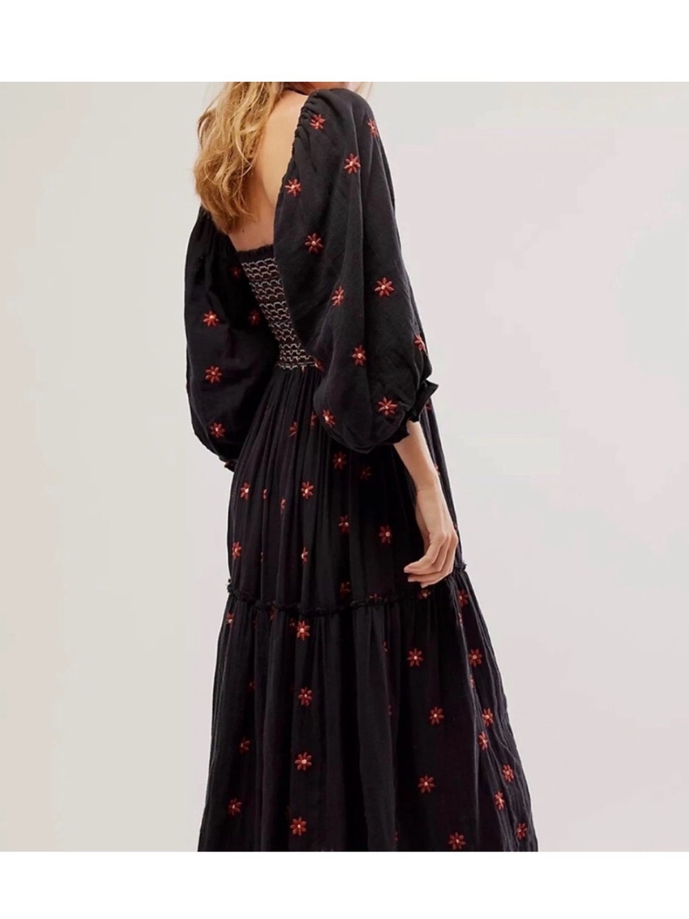 Free people Delilah smocked embroidered dress - Picture 2 of 7